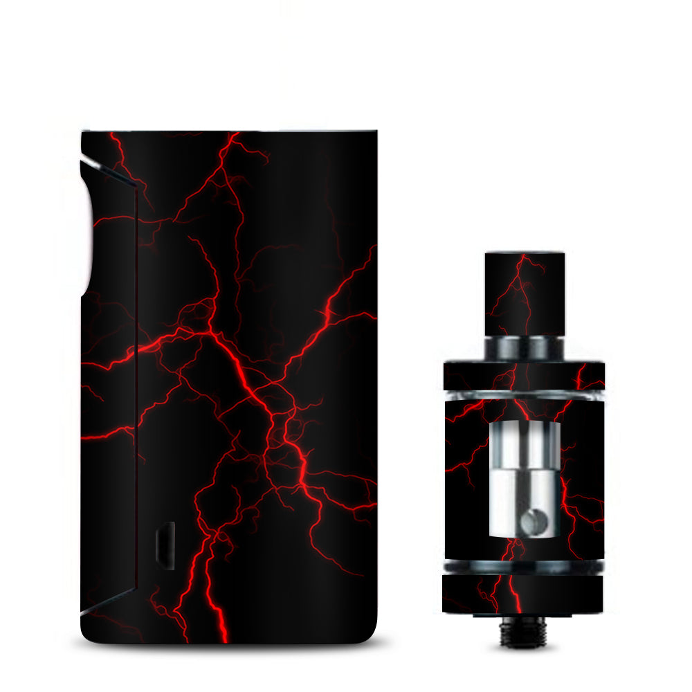  Red Lightning Bolts Electric Vaporesso Drizzle Fit Skin