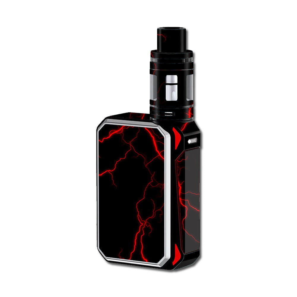  Red Lightning Bolts Electric Smok G-Priv 220W Skin