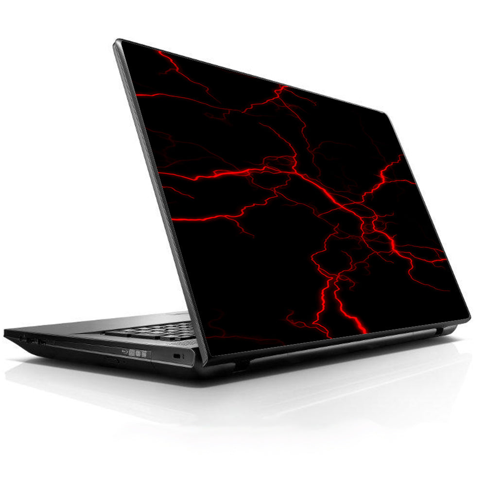  Red Lightning Bolts Electric Universal 13 to 16 inch wide laptop Skin