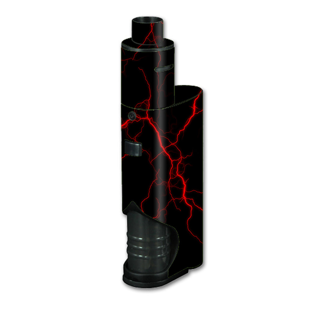  Red Lightning Bolts Electric Kangertech Dripbox Skin