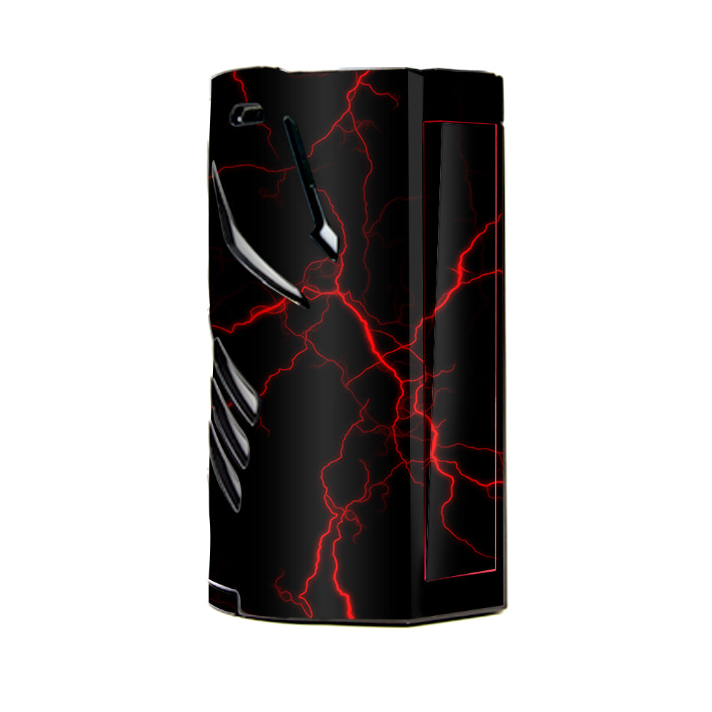  Red Lightning Bolts Electric T-Priv 3 Smok Skin