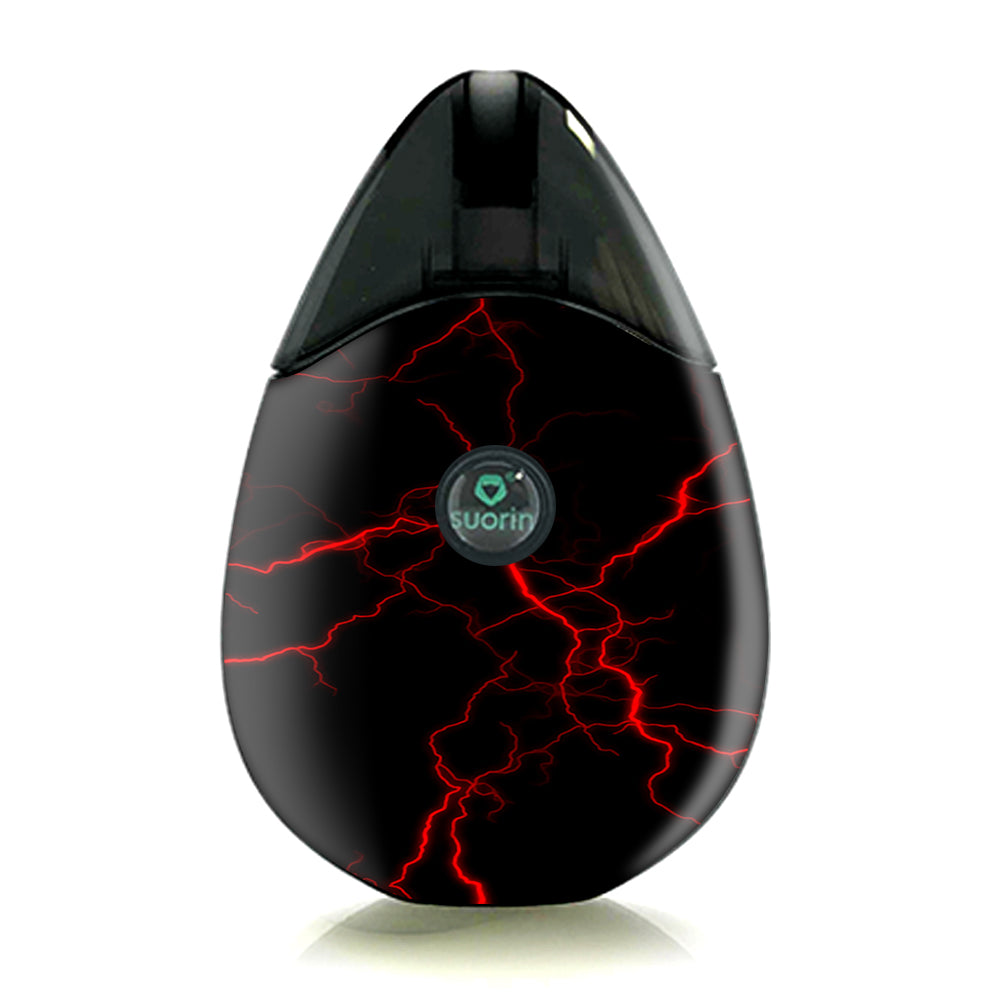  Red Lightning Bolts Electric Suorin Drop Skin