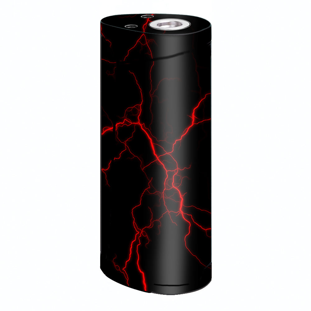  Red Lightning Bolts Electric Smok Priv V8 60w Skin