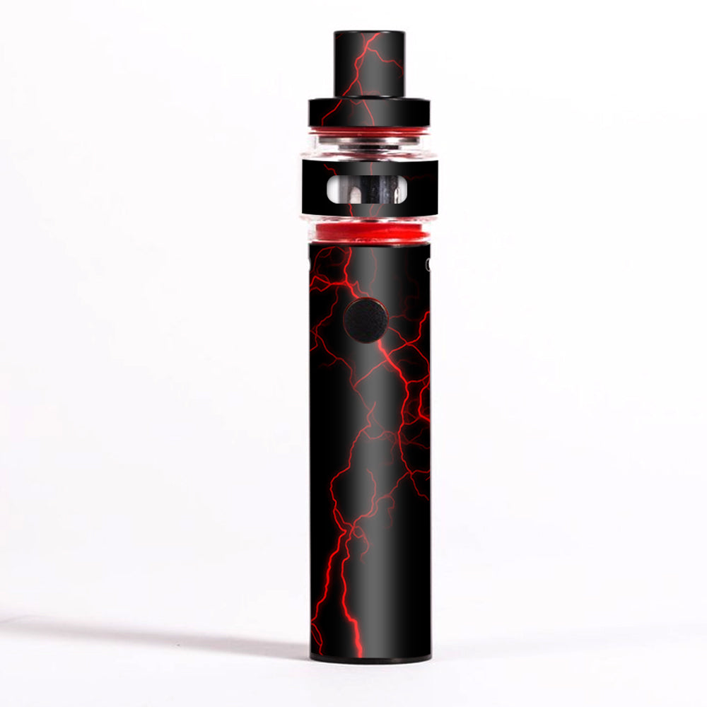  Red Lightning Bolts Electric Smok Pen 22 Light Edition Skin