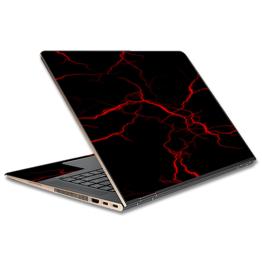  Red Lightning Bolts Electric HP Spectre x360 15t Skin