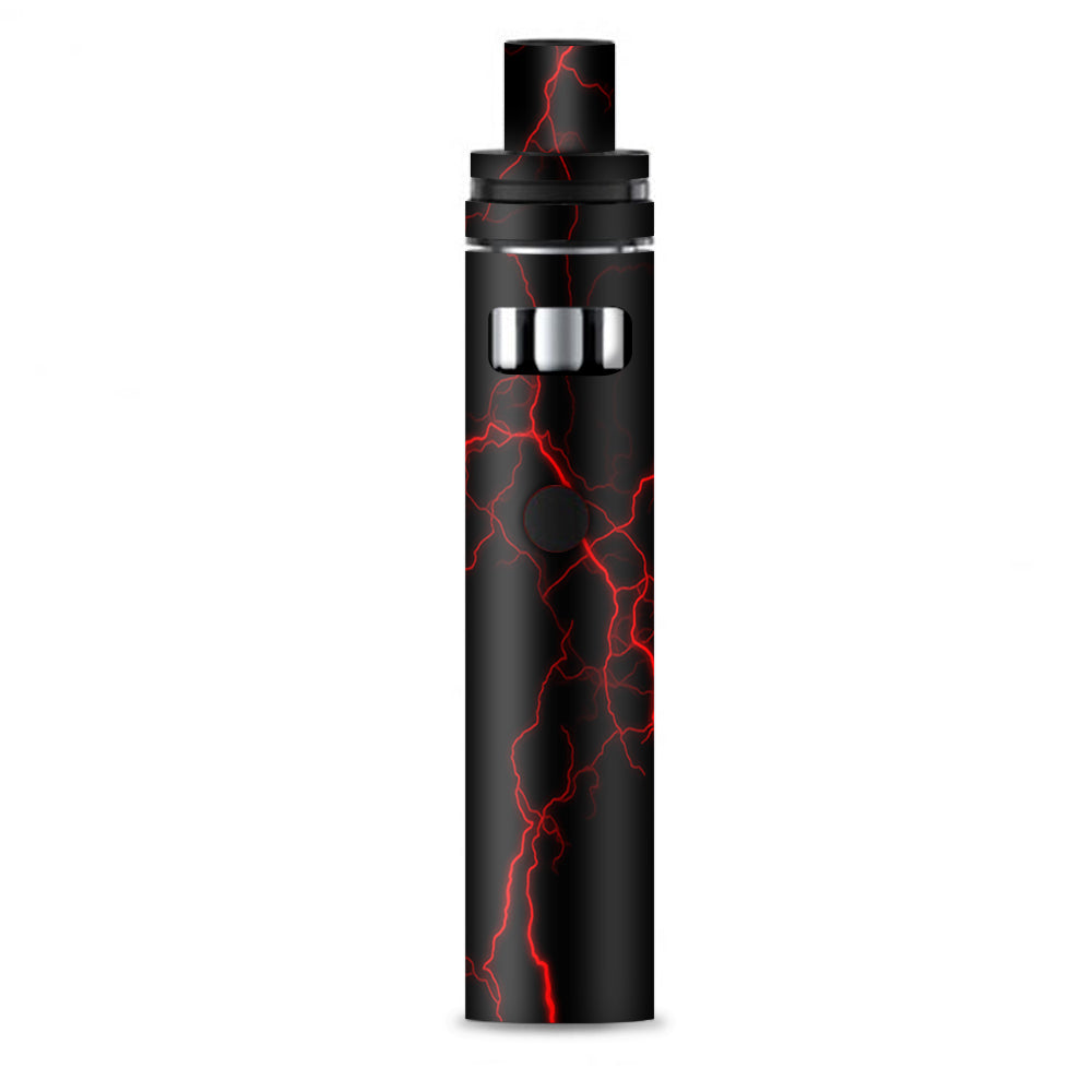  Red Lightning Bolts Electric Smok Stick AIO Skin