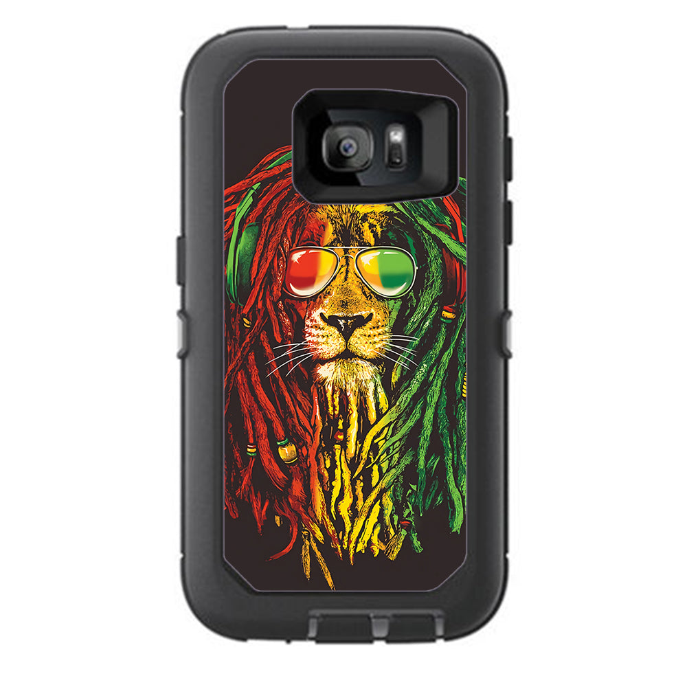  Rasta Dread Lion Irie Otterbox Defender Samsung Galaxy S7 Skin