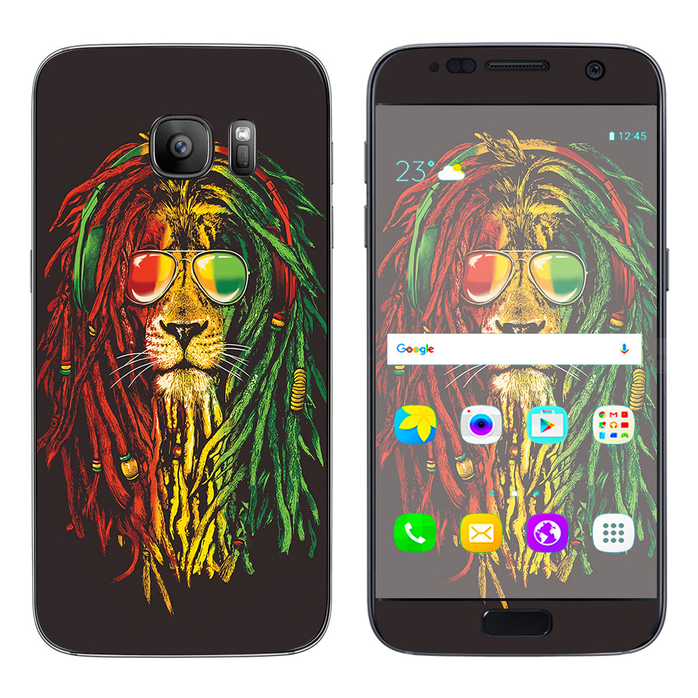  Rasta Dread Lion Irie Samsung Galaxy S7 Skin