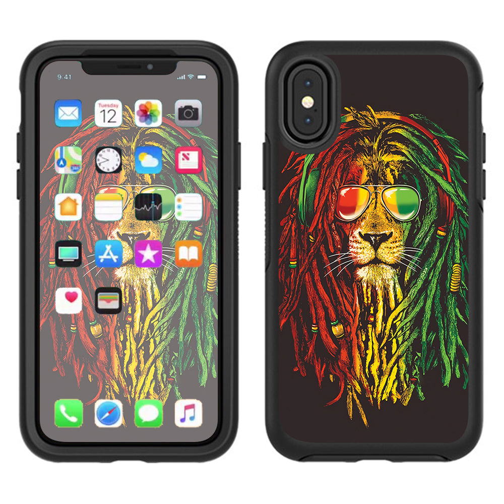  Rasta Dread Lion Irie Otterbox Defender Apple iPhone X Skin