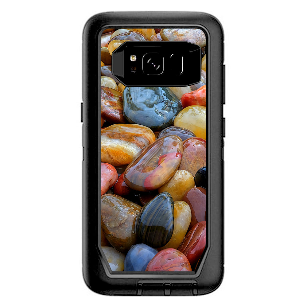  Polished Rocks Colors Otterbox Defender Samsung Galaxy S8 Skin