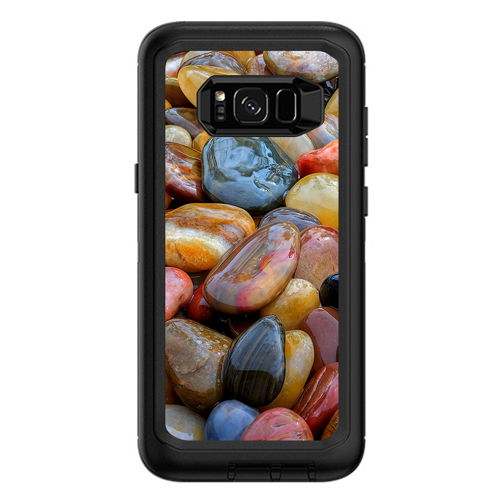  Polished Rocks Colors Otterbox Defender Samsung Galaxy S8 Plus Skin