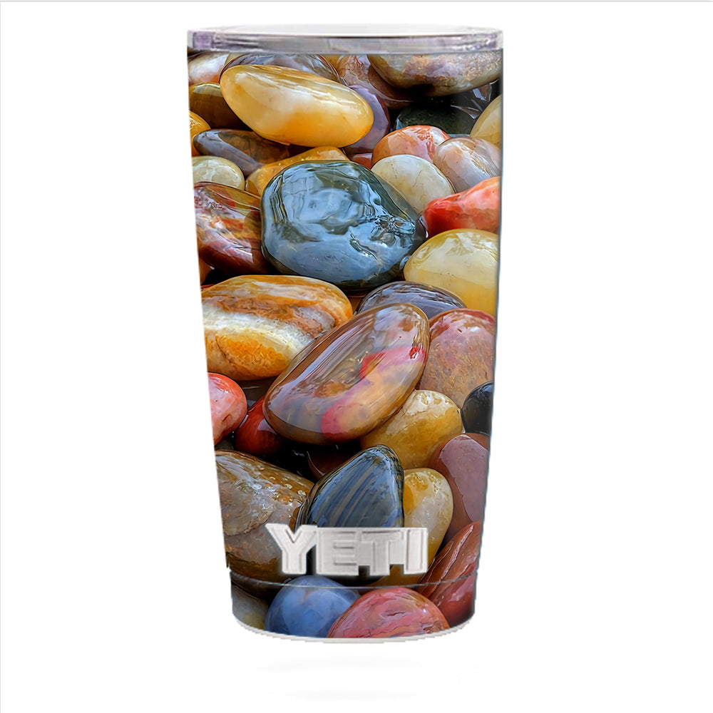  Polished Rocks Colors Yeti 20oz Rambler Tumbler Skin
