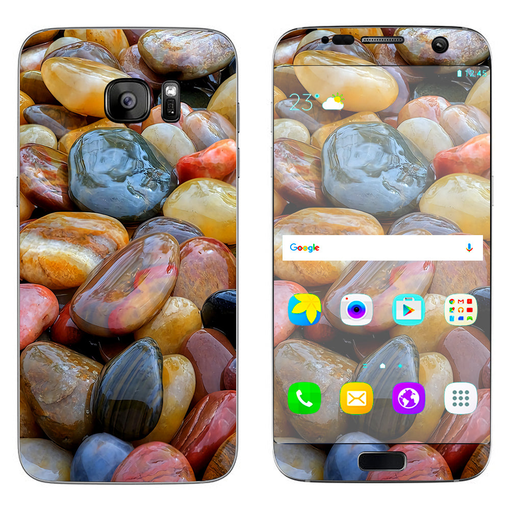 Polished Rocks Colors Samsung Galaxy S7 Edge Skin