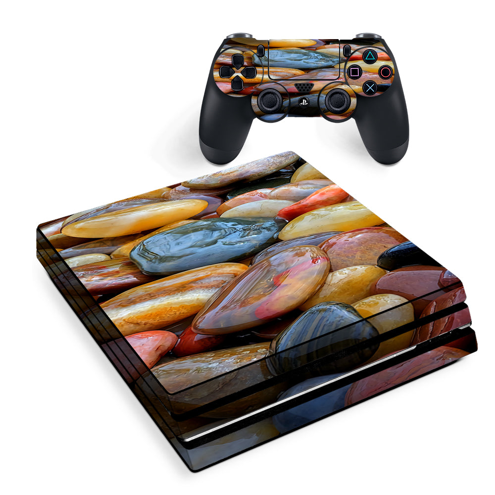 Polished Rocks Colors Sony PS4 Pro Skin