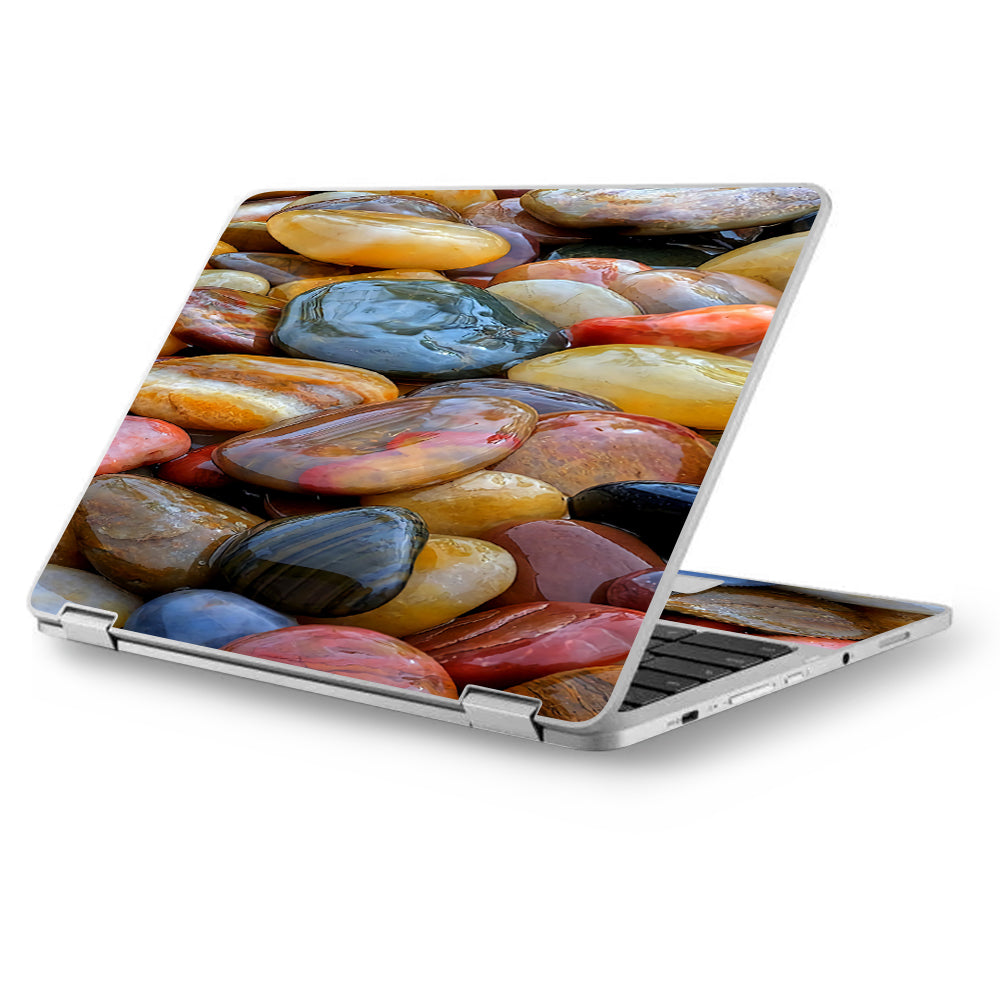  Polished Rocks Colors Asus Chromebook Flip 12.5" Skin