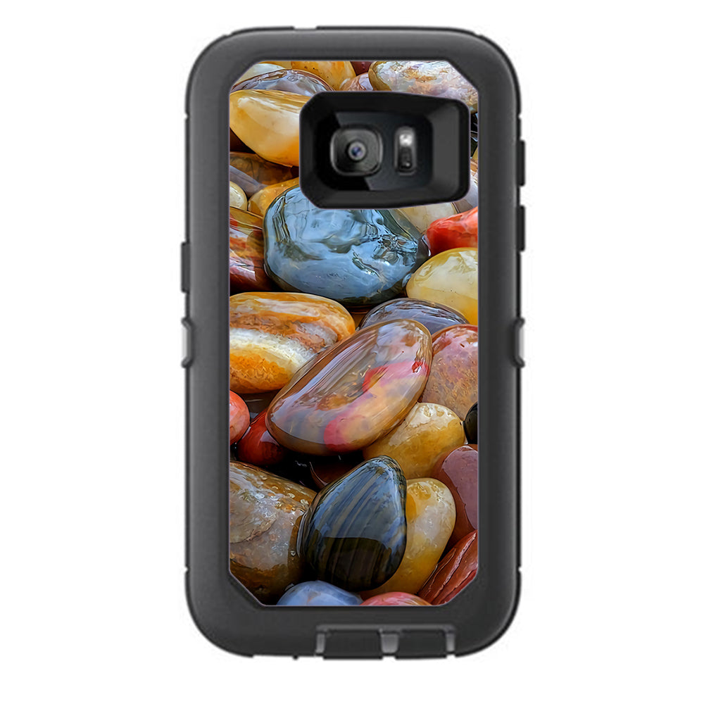  Polished Rocks Colors Otterbox Defender Samsung Galaxy S7 Skin