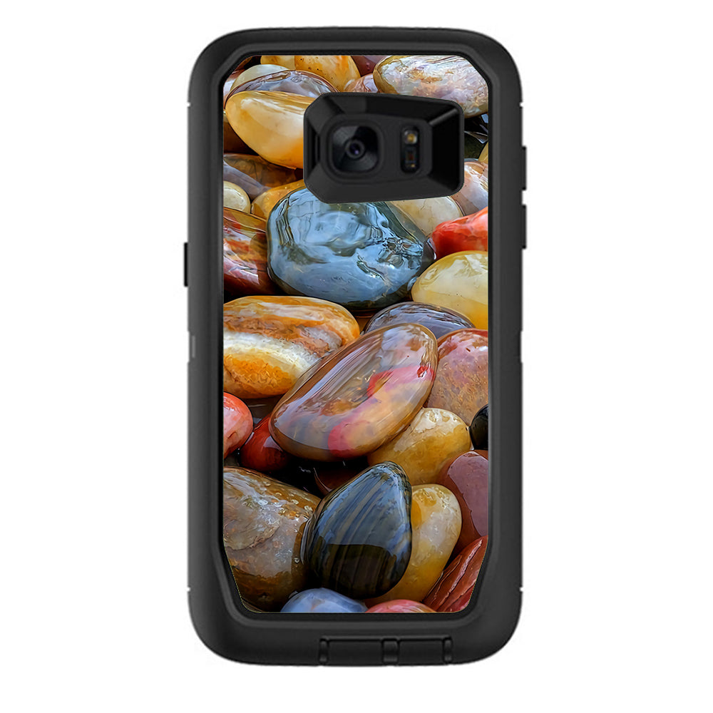  Polished Rocks Colors Otterbox Defender Samsung Galaxy S7 Edge Skin