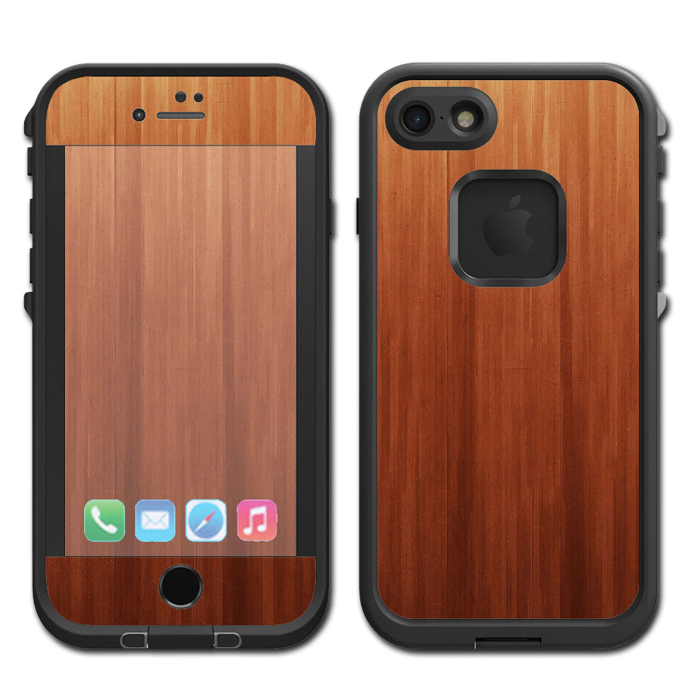  Smooth Maple Walnut Wood Lifeproof Fre iPhone 7 or iPhone 8 Skin