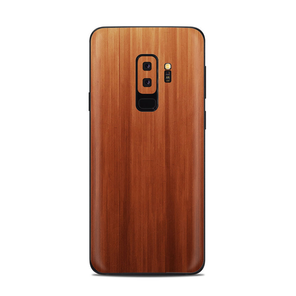  Smooth Maple Walnut Wood Samsung Galaxy S9 Plus Skin