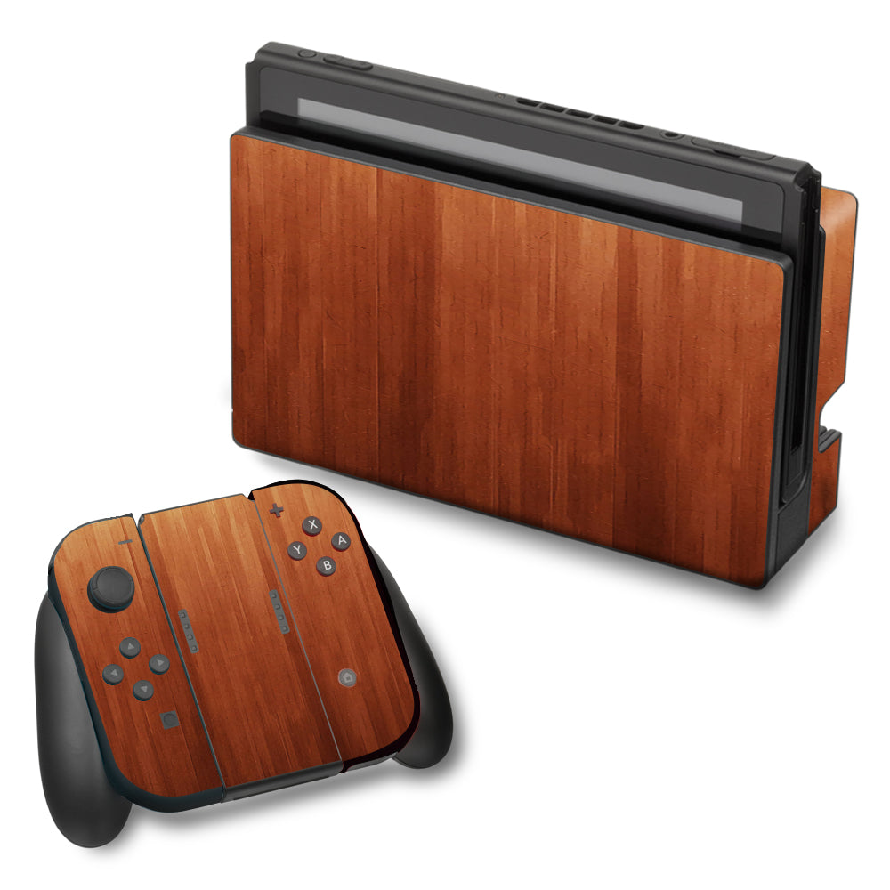  Smooth Maple Walnut Wood Nintendo Switch Skin
