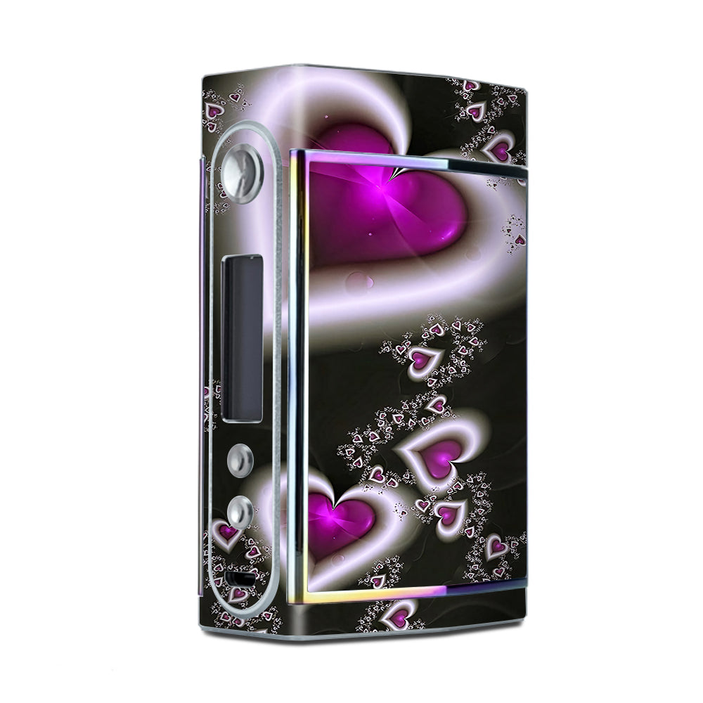  Glowing Hearts Pink White Too VooPoo Skin