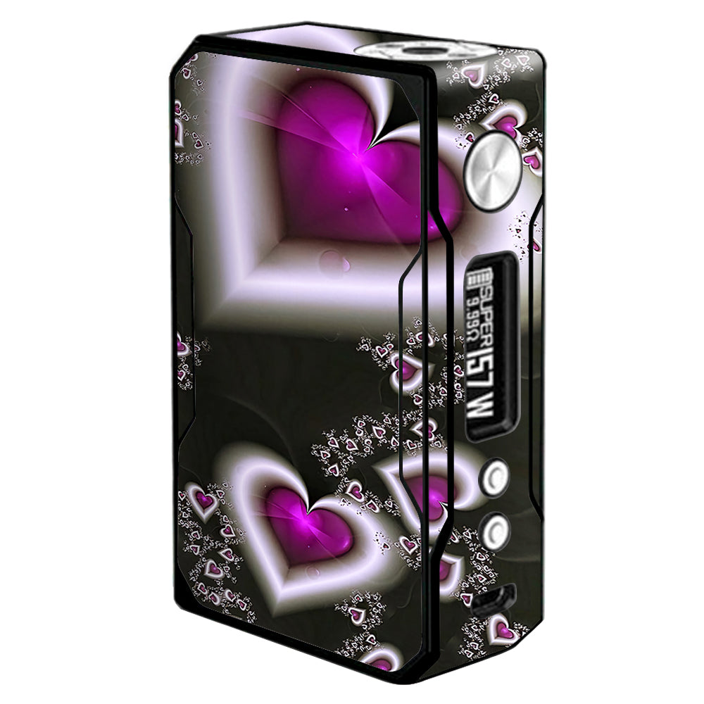  Glowing Hearts Pink White Voopoo Drag 157w Skin