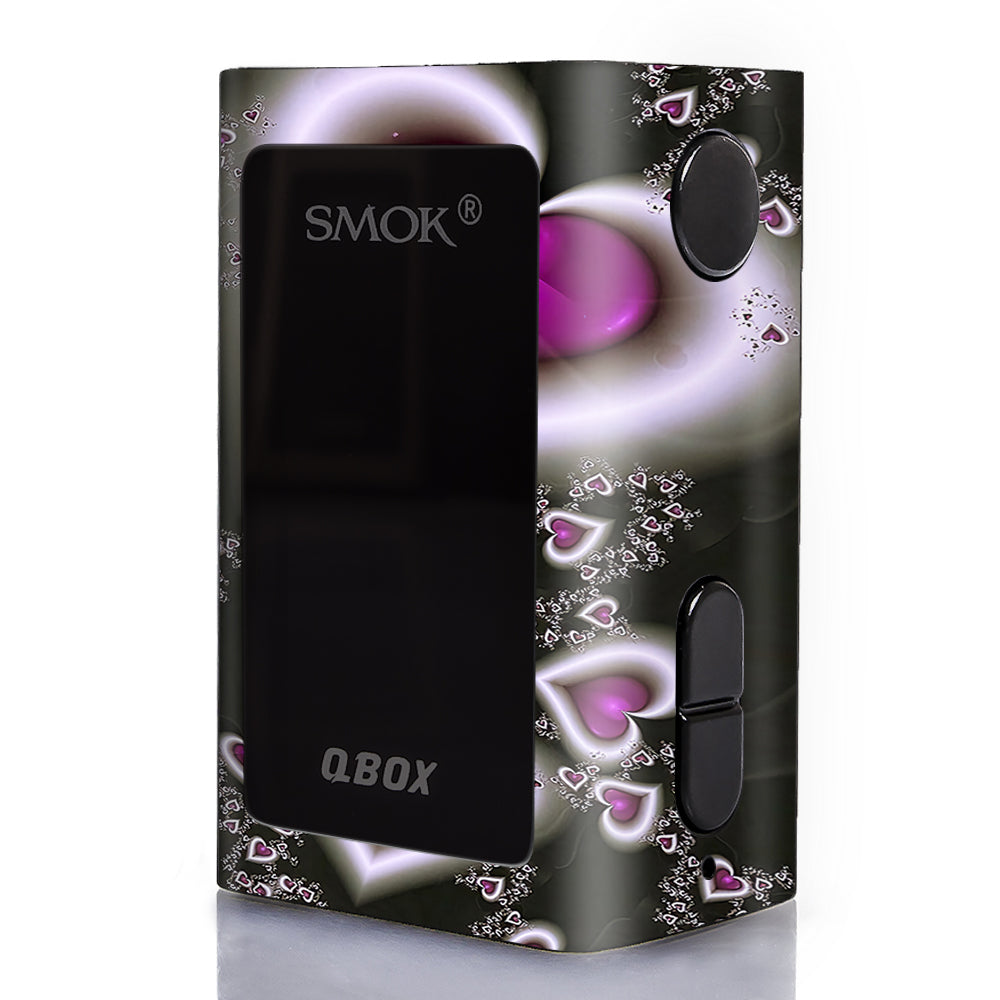  Glowing Hearts Pink White Smok Q-Box Skin