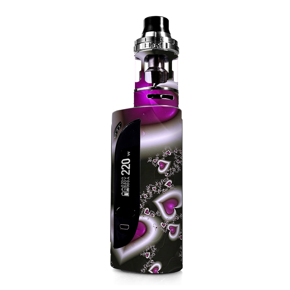  Glowing Hearts Pink White eLeaf IKONN 220 Skin