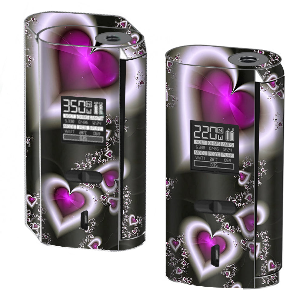  Glowing Hearts Pink White Smok GX2/4 350w Skin