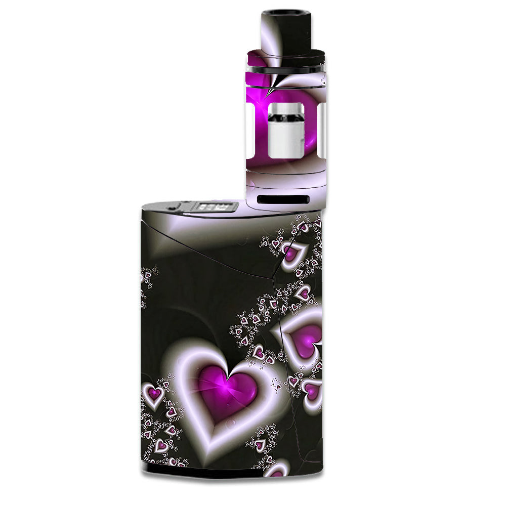  Glowing Hearts Pink White Smok GX350 Skin