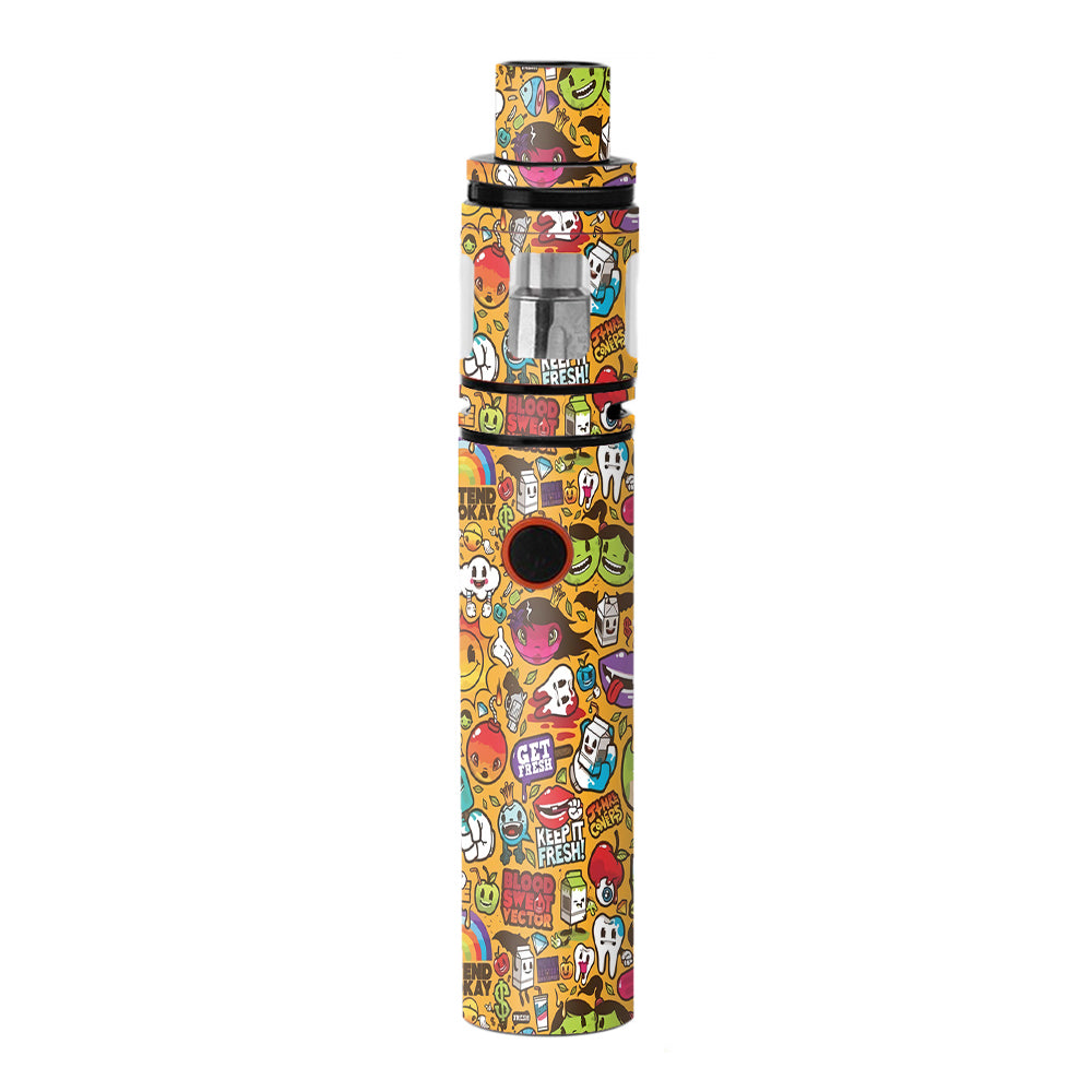  Comic Sticker Slap Cartoon Smok Stick V8 Skin