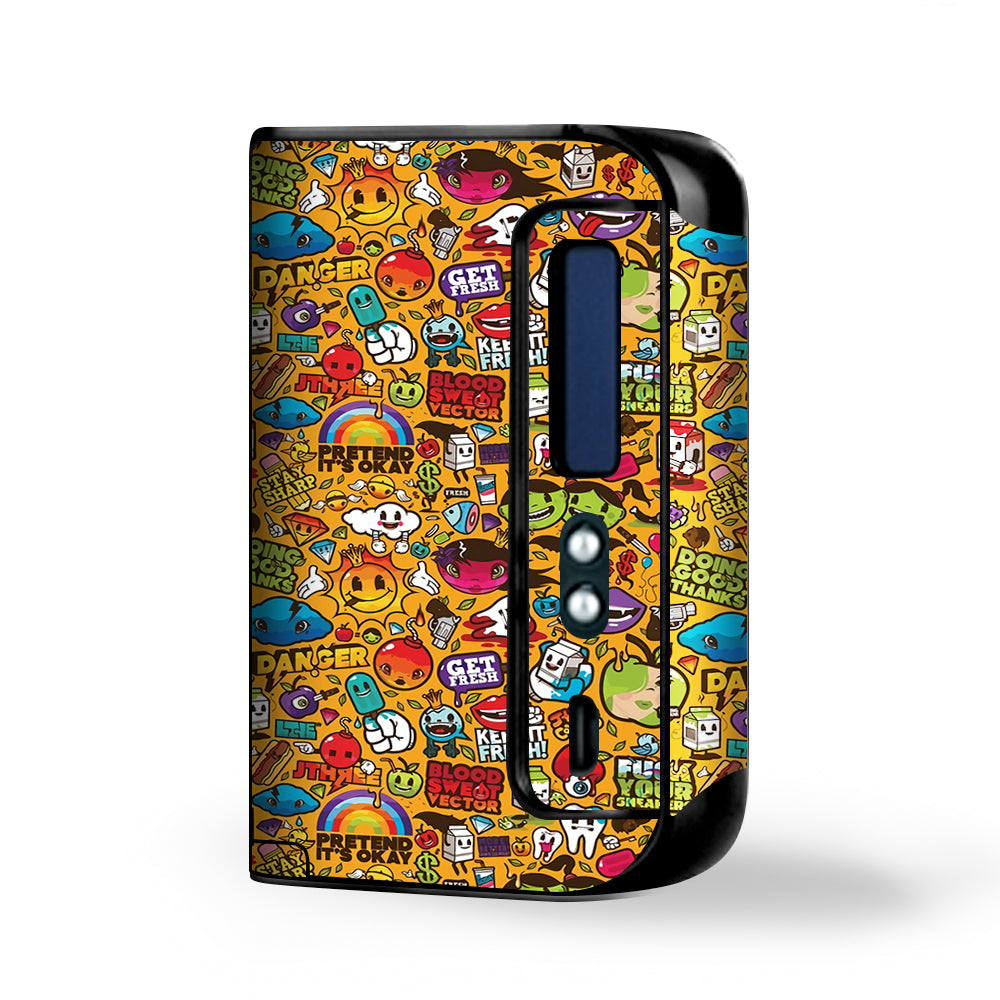  Comic Sticker Slap Cartoon Smok Osub King Skin