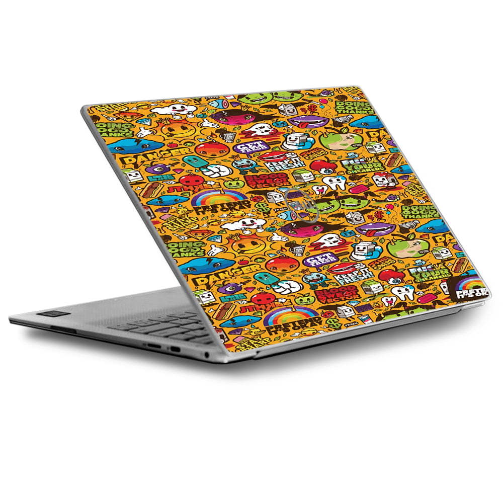  Comic Sticker Slap Cartoon Dell XPS 13 9370 9360 9350 Skin