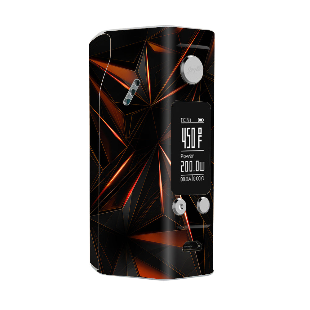  Sharp Glass Like Crystal Abstract Wismec Reuleaux RX200S Skin