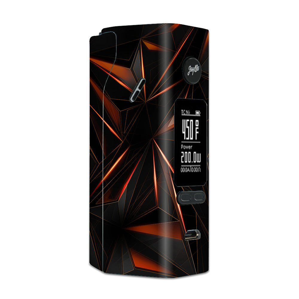  Sharp Glass Like Crystal Abstract Wismec Reuleaux RX 2/3 combo kit Skin