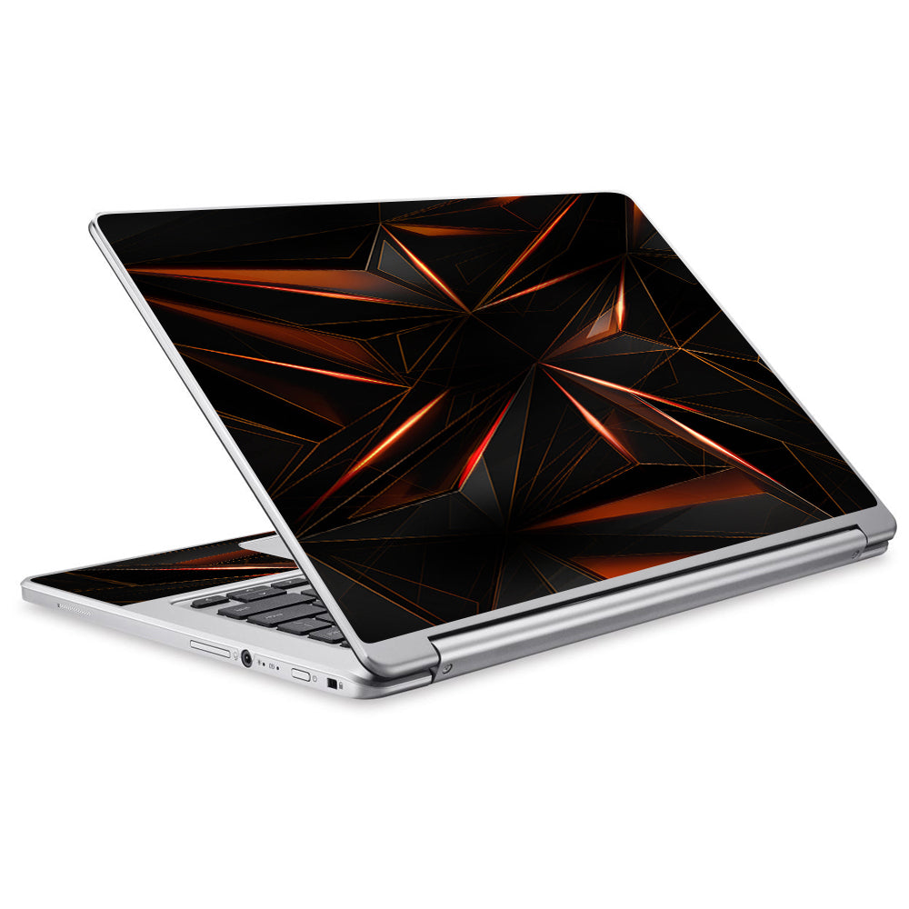  Sharp Glass Like Crystal Abstract Acer Chromebook R13 Skin