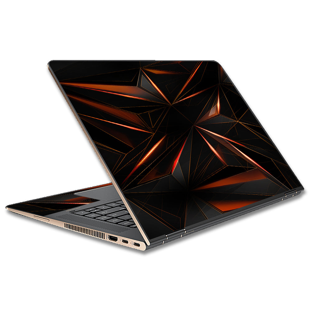  Sharp Glass Like Crystal Abstract HP Spectre x360 13t Skin