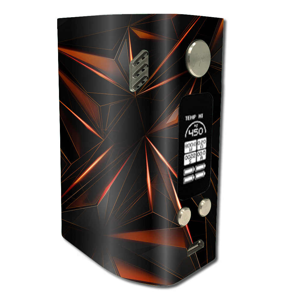  Sharp Glass Like Crystal Abstract Wismec Reuleaux RX300 Skin