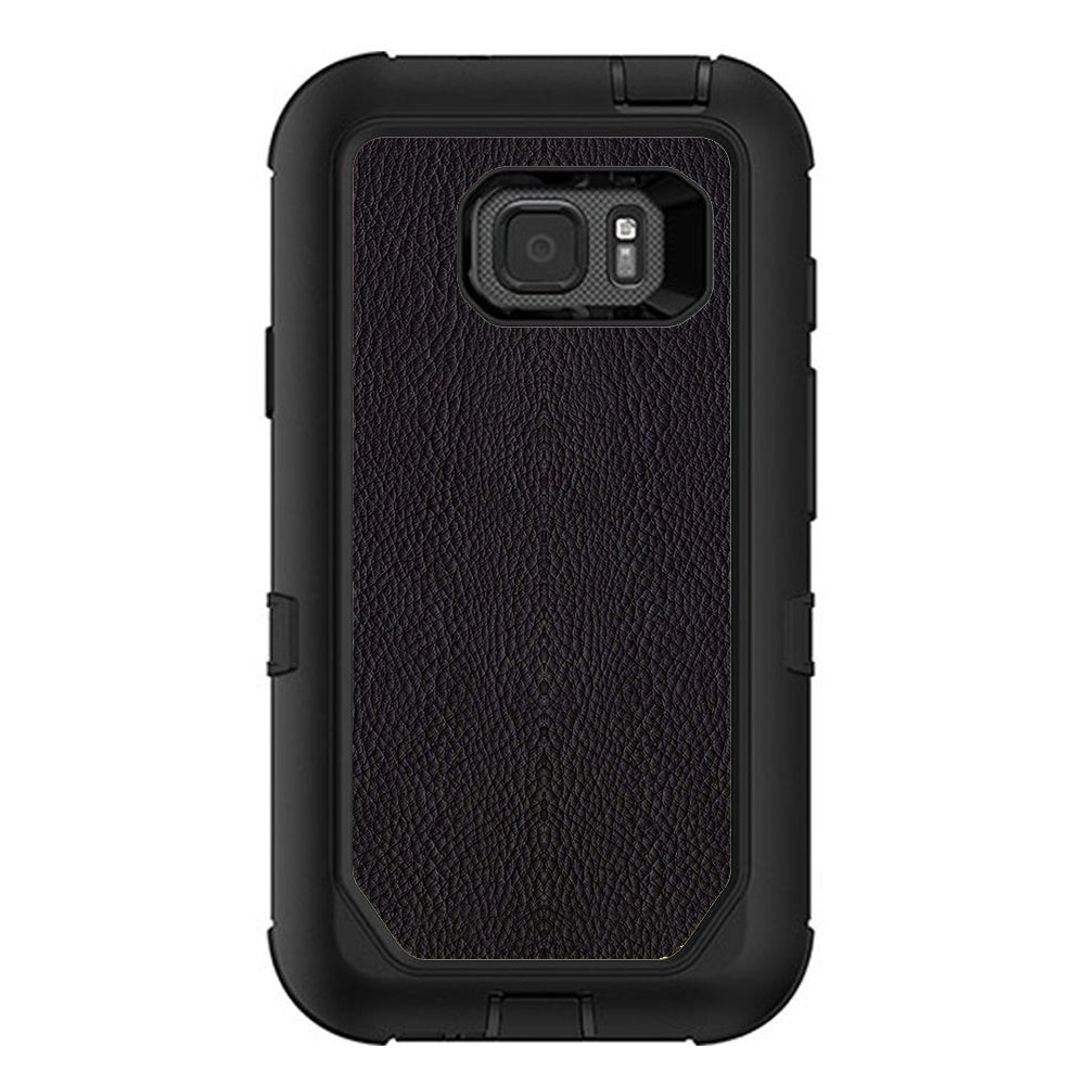  Black Leather Pattern Look Otterbox Defender Samsung Galaxy S7 Active Skin
