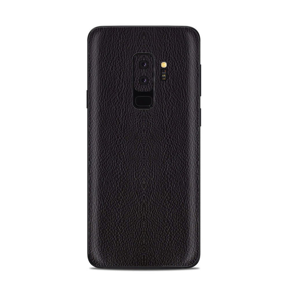  Black Leather Pattern Look Samsung Galaxy S9 Plus Skin