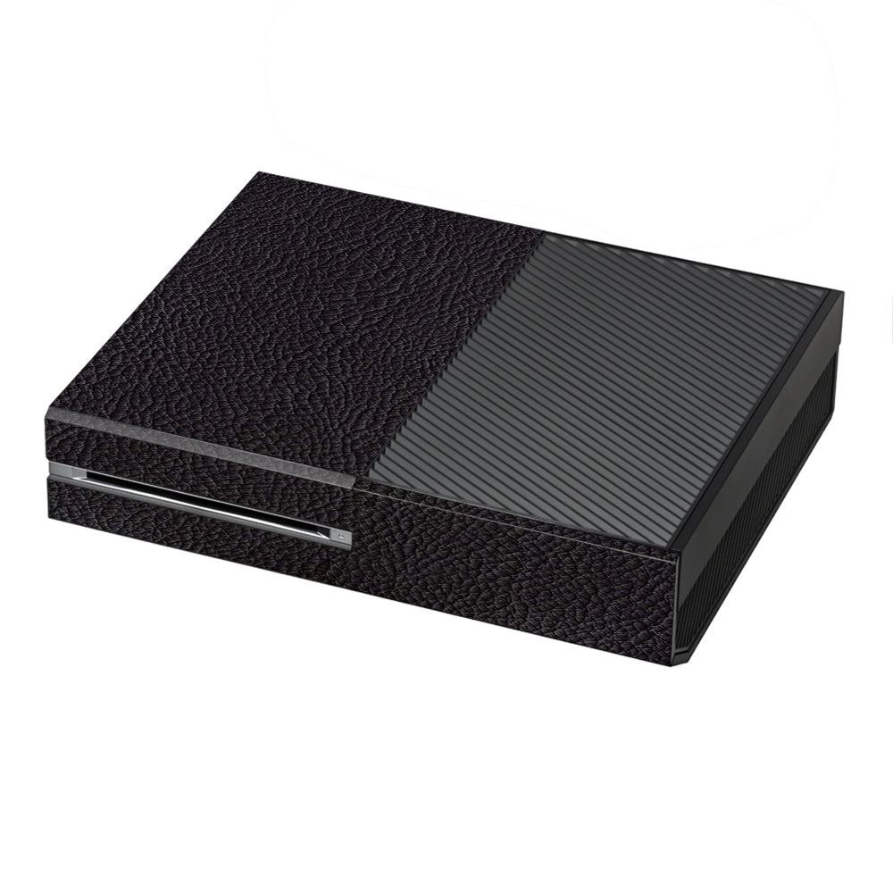  Black Leather Pattern Look Microsoft Xbox One Skin