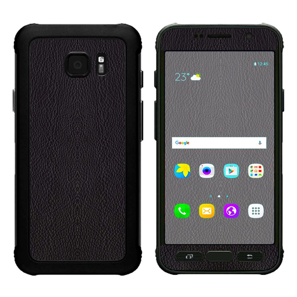  Black Leather Pattern Look Samsung Galaxy S7 Active Skin