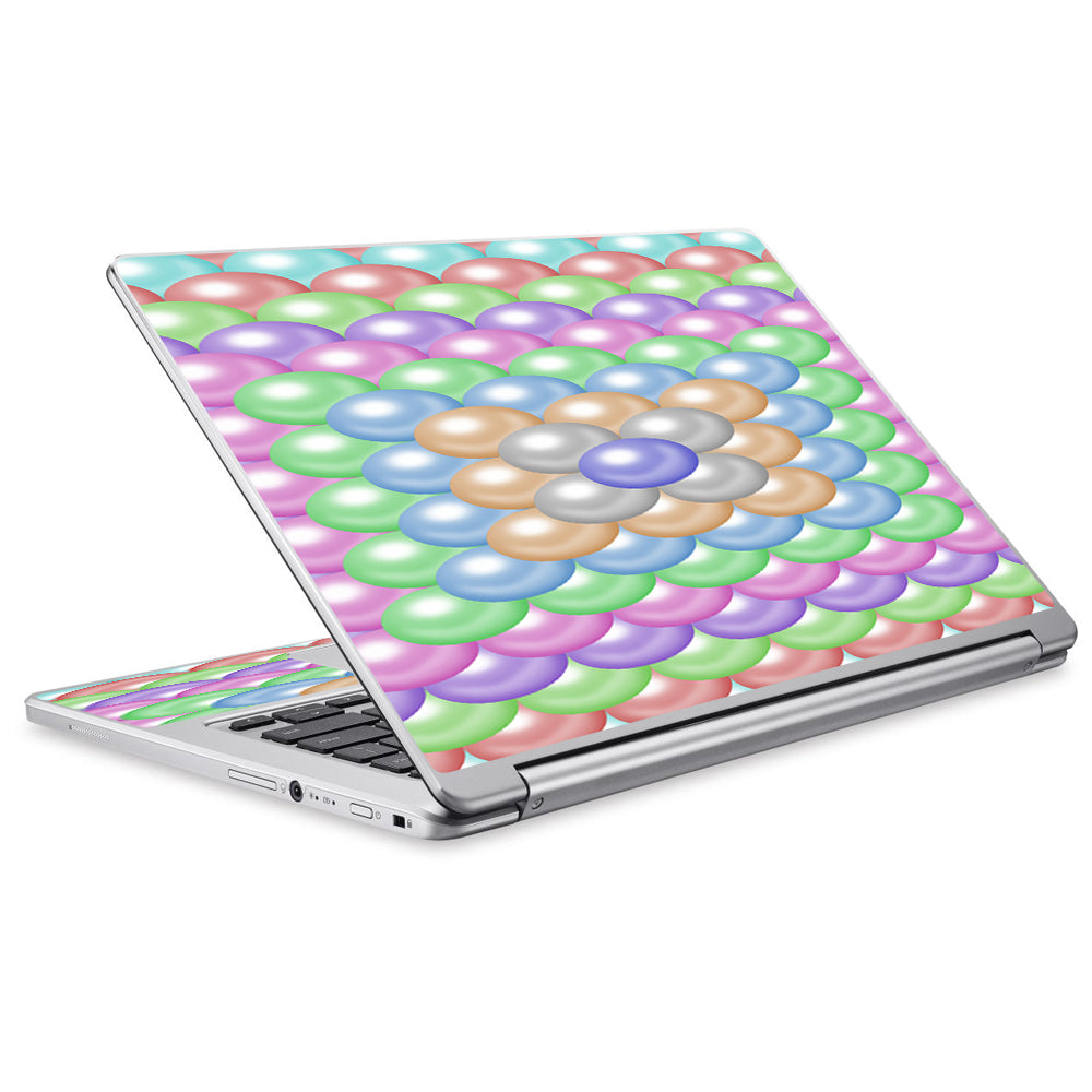  Pastel Bubbles Design Acer Chromebook R13 Skin