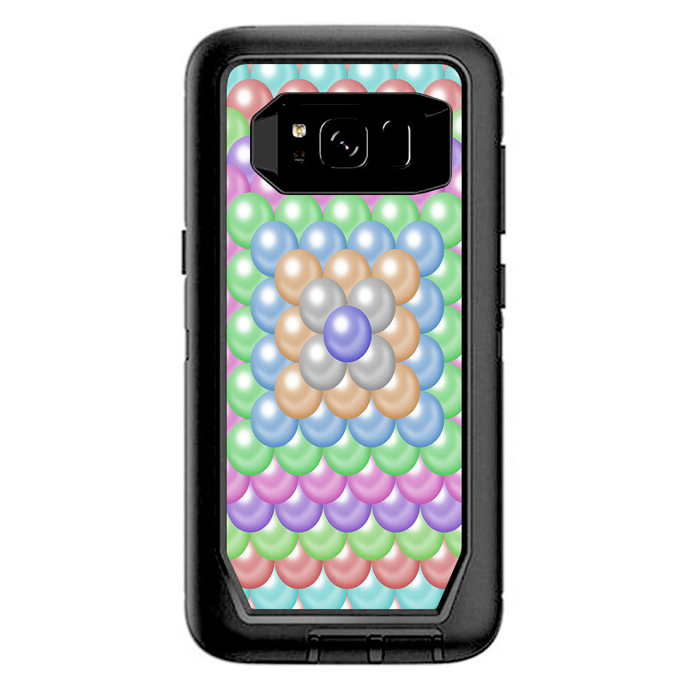  Pastel Bubbles Design Otterbox Defender Samsung Galaxy S8 Skin