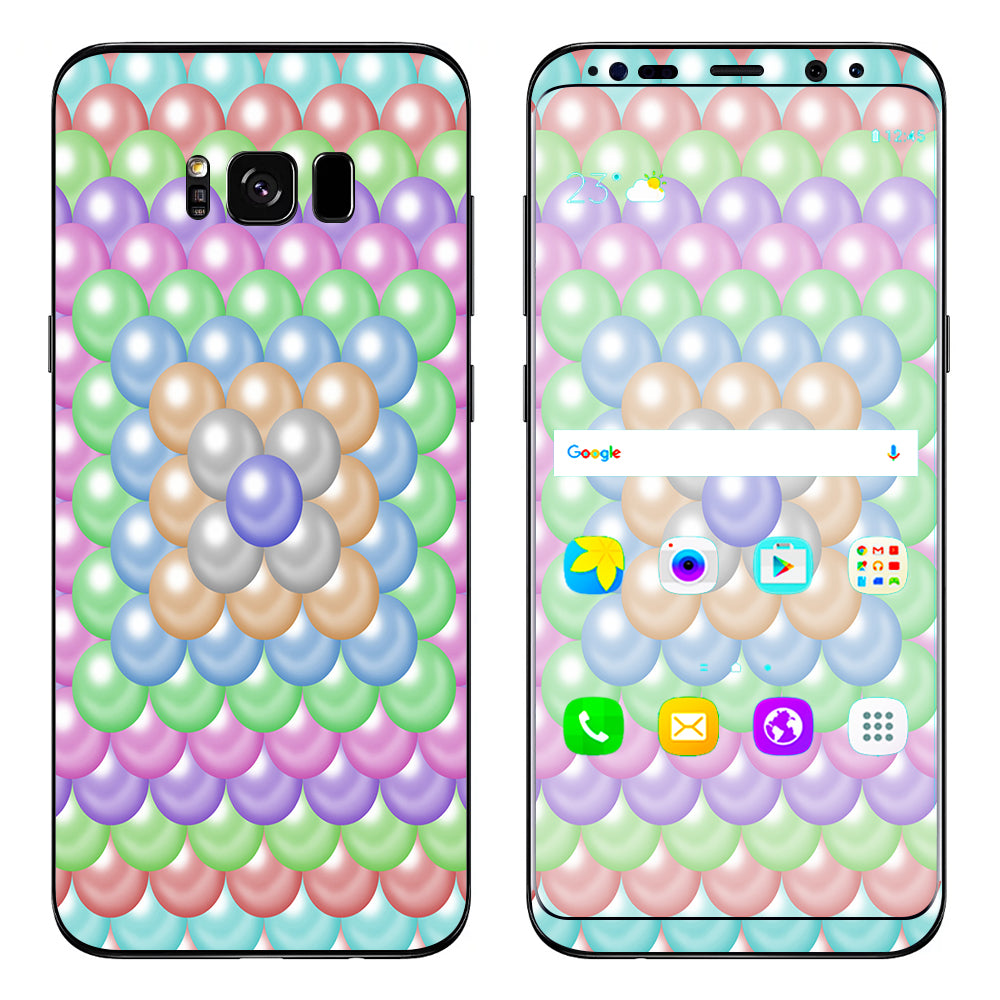  Pastel Bubbles Design Samsung Galaxy S8 Skin