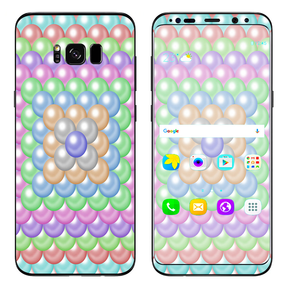  Pastel Bubbles Design Samsung Galaxy S8 Plus Skin