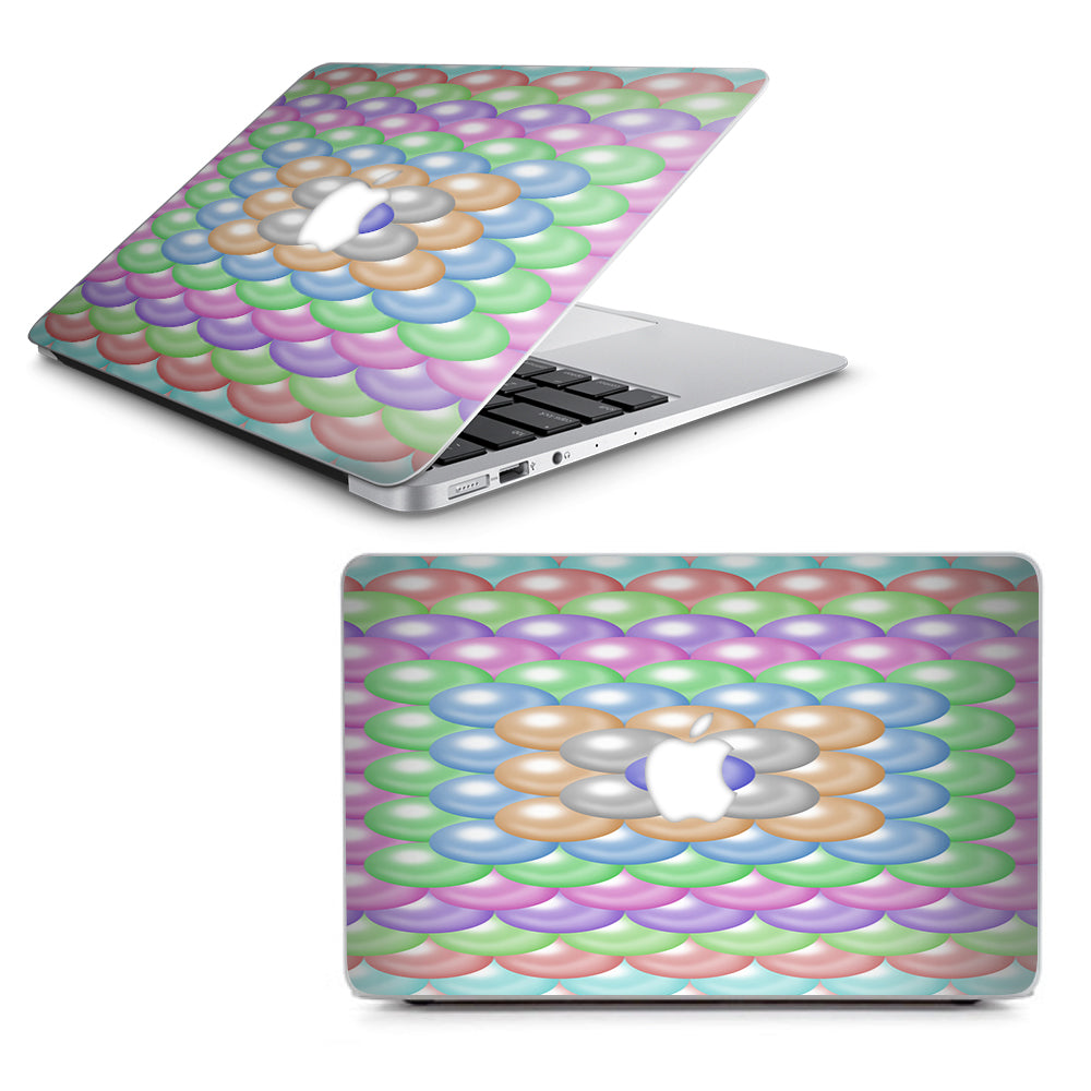  Pastel Bubbles Design Macbook Air 13" A1369 A1466 Skin