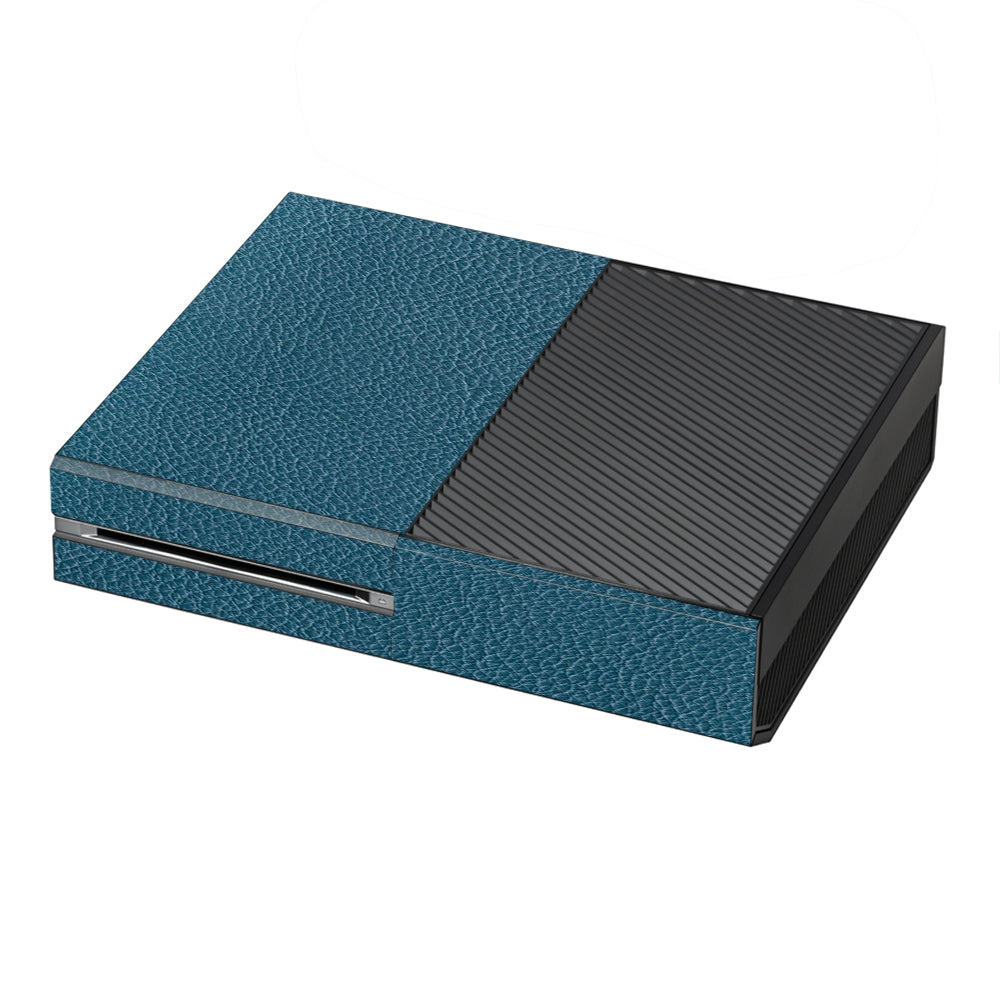  Blue Teal Leather Pattern Look Microsoft Xbox One Skin