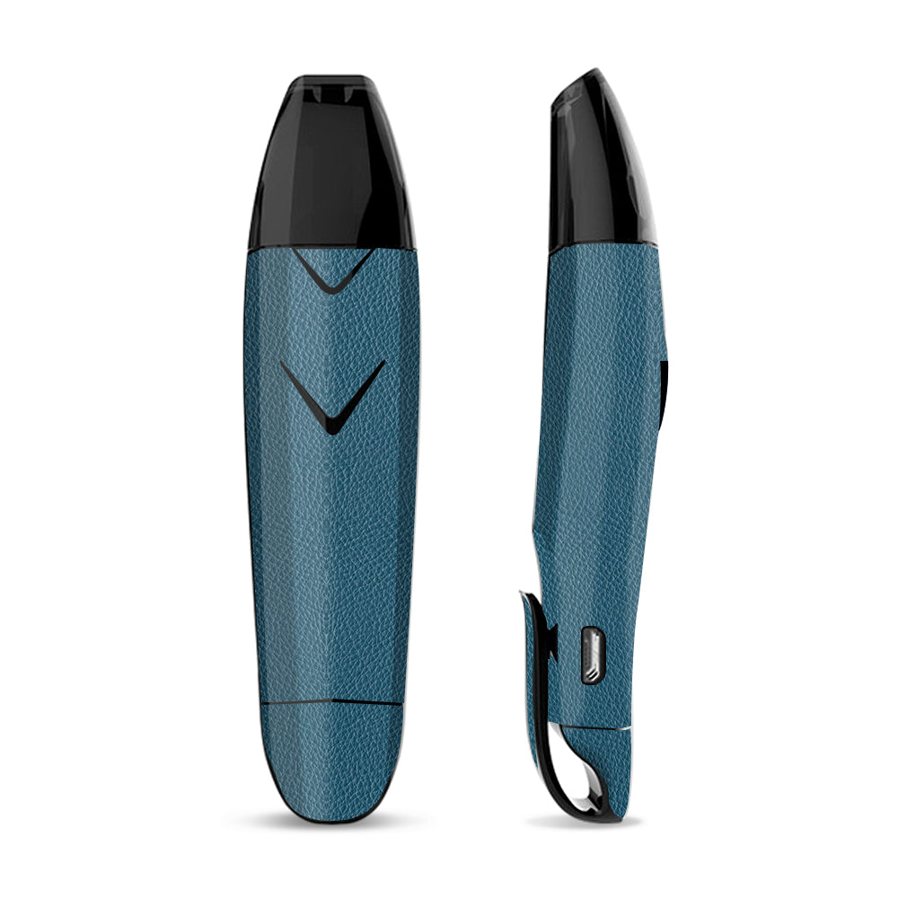 Skin Decal for Suorin Vagon  Vape / Blue Teal Leather Pattern look