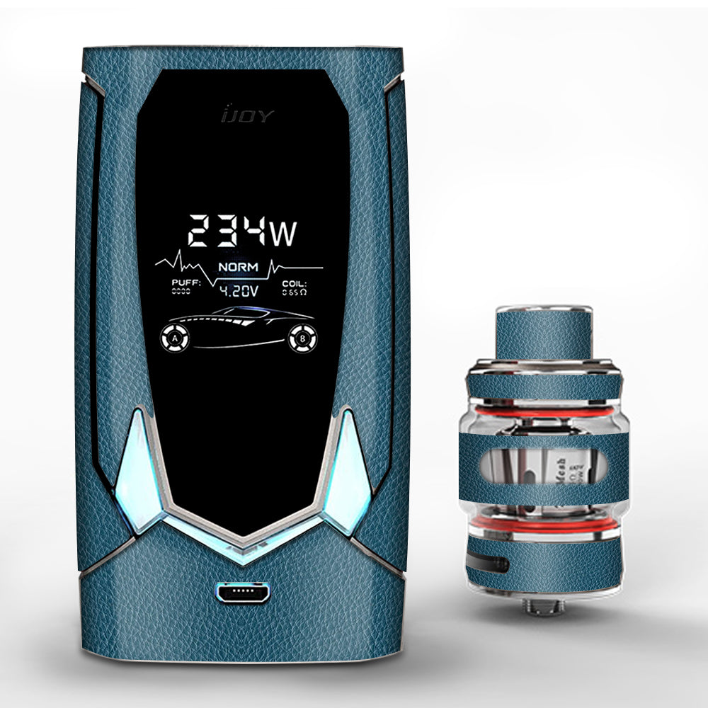  Blue Teal Leather Pattern Look iJoy Avenger 270 Skin